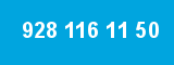 928 116 11 50